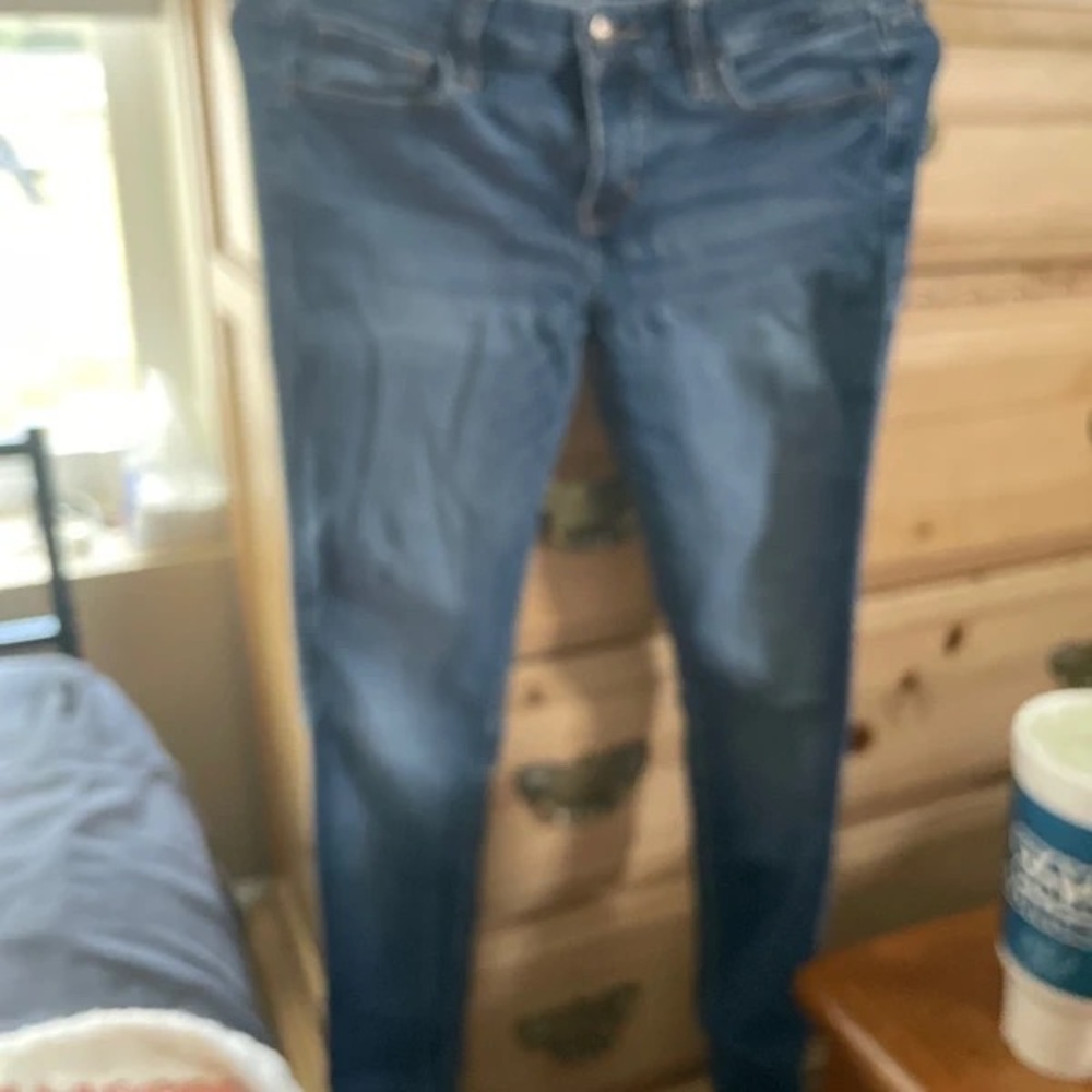 Hollister Women's Dark Blue Skinny Jeans
